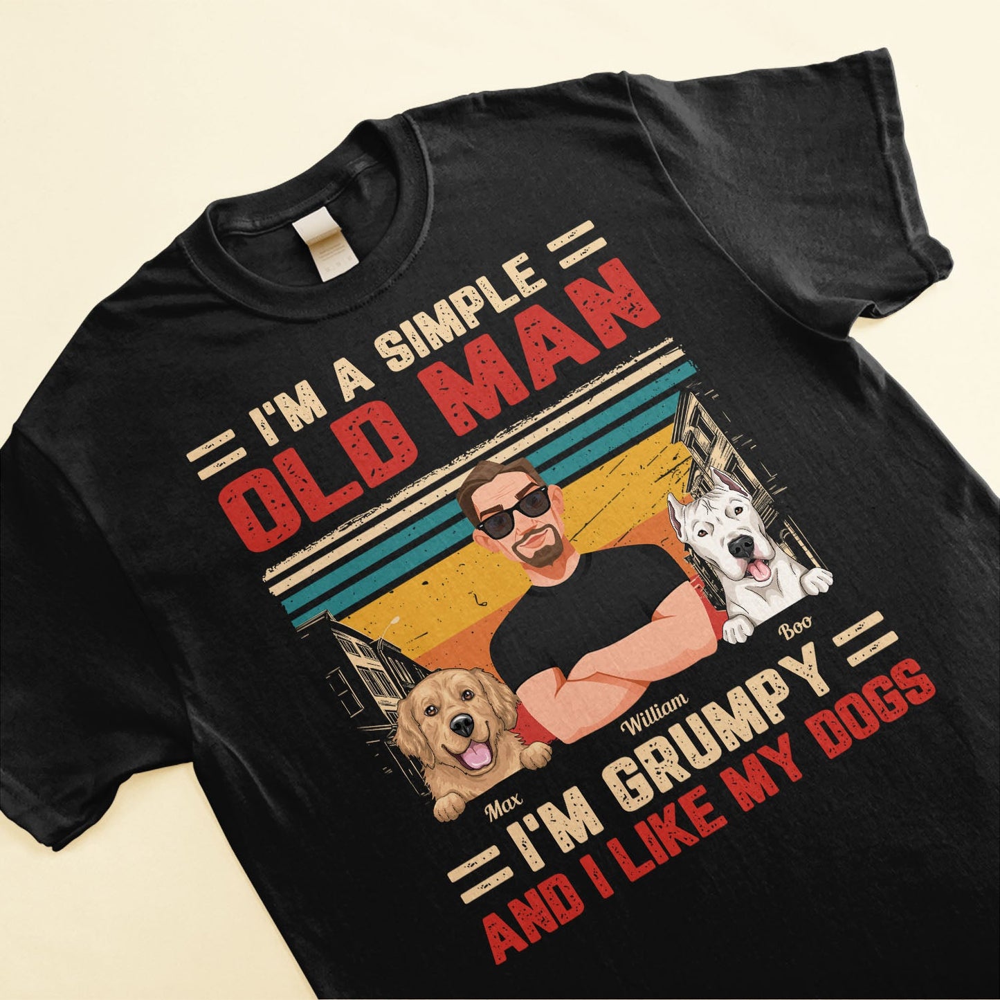 I'm A Simple Old Man - Personalized Shirt