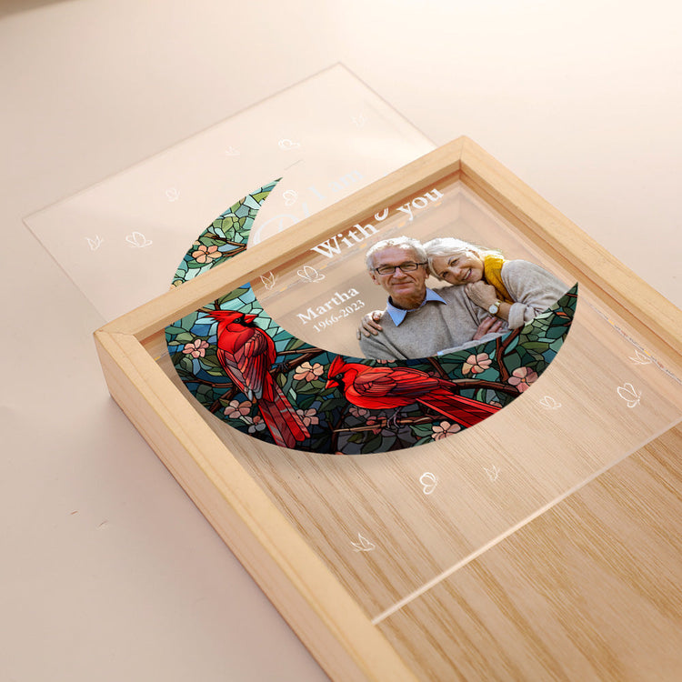 I'm Always With You For Loss Of Loved Ones - Personalized Photo Frame Light Box