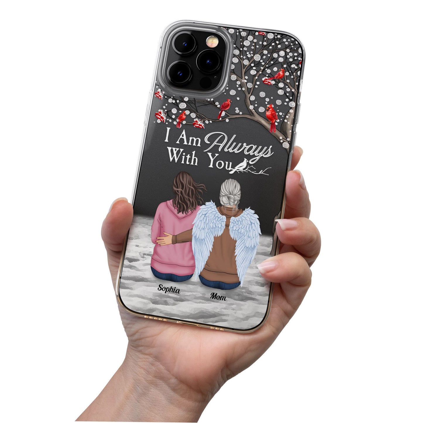 I'm Always With You - Personalized Clear Phone Case