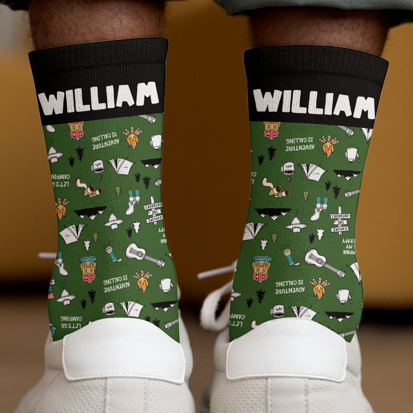 I'd Rather Have Beer With Darryl - Personalized Crew Socks