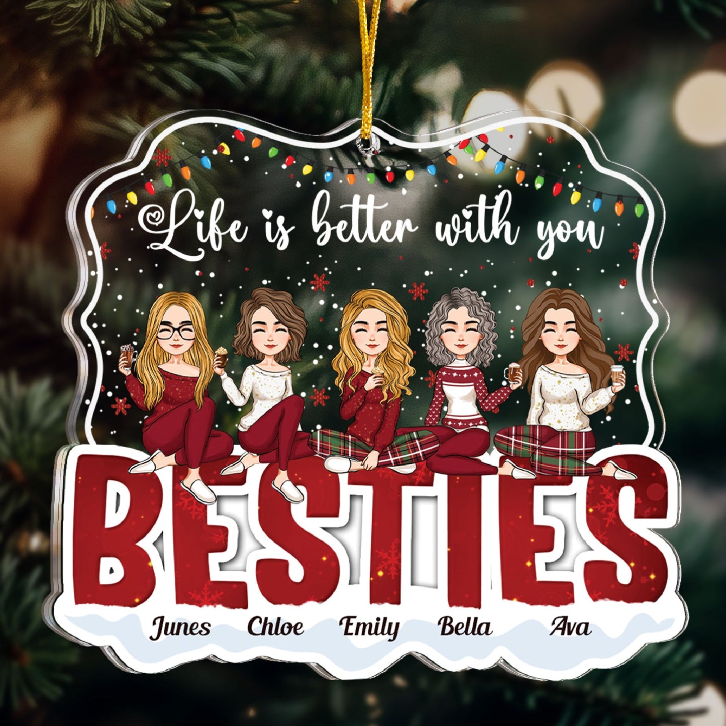 I'll Be There For You - Personalized Acrylic Ornament