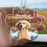 I'll Carry You With Me - Personalized Photo Rear View Mirror Accessory