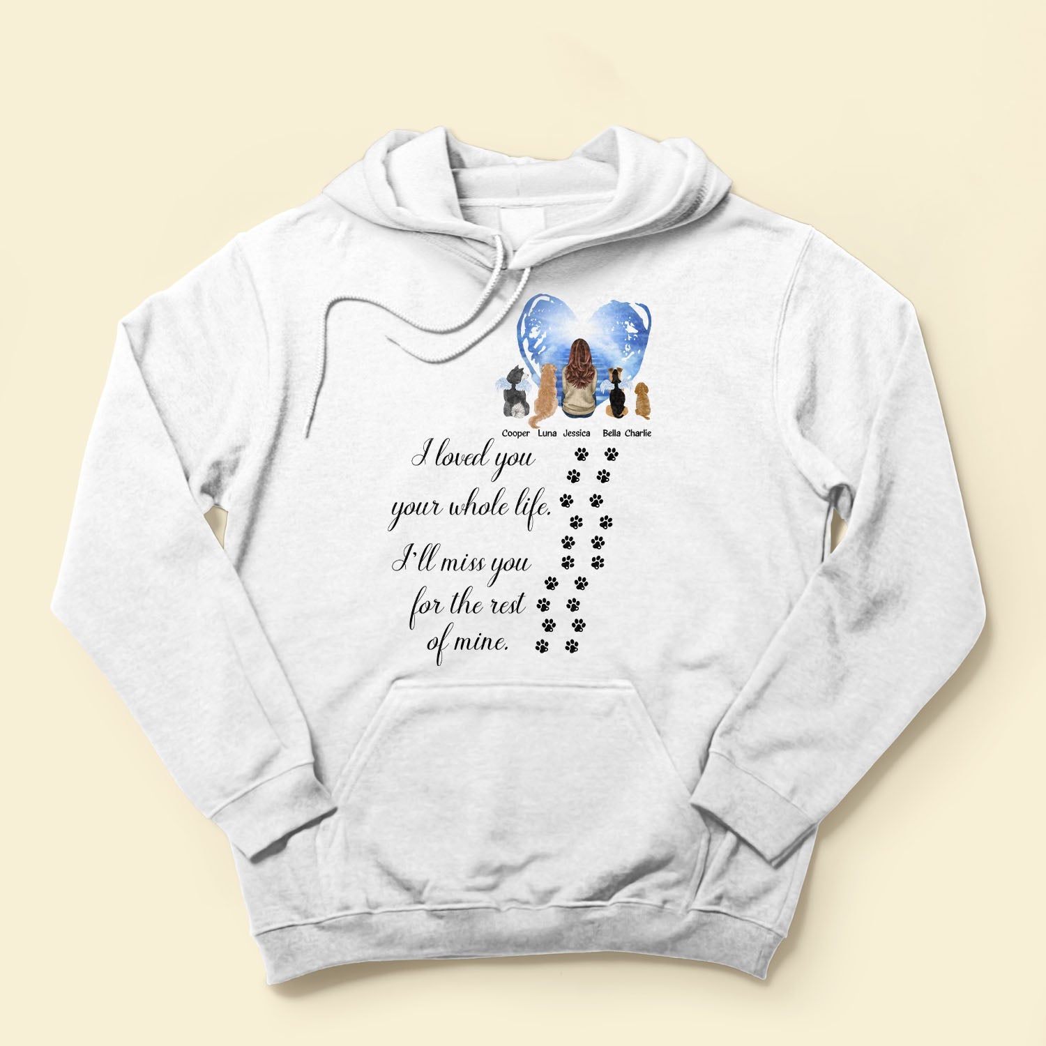 I'll Miss You For The Rest Of Mine Pet Memorial - Personalized Shirt
