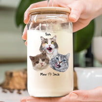 I'm A Cat Person  - Personalized Photo Clear Glass Cup
