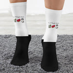 I'm A Simple Woman - Cat Version - Personalized Crew Socks