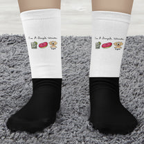 I'm A Simple Woman - Dog Version - Personalized Crew Socks