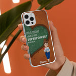 I'm A Teacher, What's Your Superpower? - Personalized Clear Phone Case