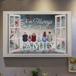 I'm Always With You Memorial - Personalized Wrapped Canvas
