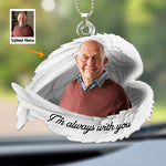 I'm Always With You - Personalized Photo Rear View Mirror Accessory
