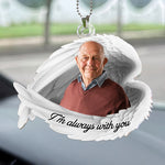 I'm Always With You - Personalized Photo Rear View Mirror Accessory