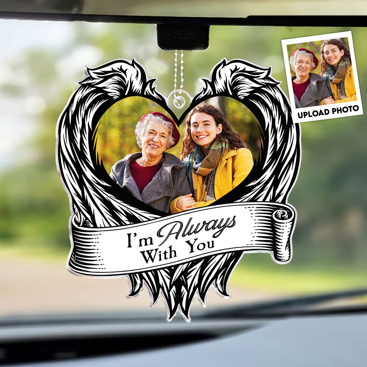 I'm Always With You - Personalized Car Photo Ornament