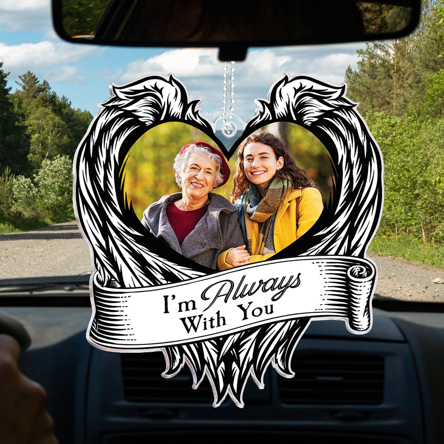 I'm Always With You - Personalized Car Photo Ornament