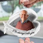 I'm Always With You - Personalized Photo Rear View Mirror Accessory
