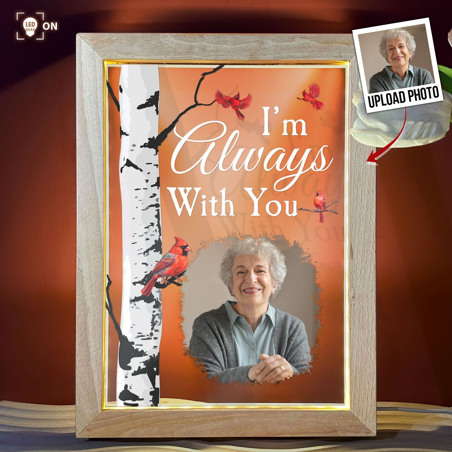 I'm Always With You - Personalized Photo Frame Lamp
