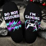 I'm Gaming Do Not Disturb - Personalized Crew Socks