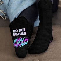 I'm Gaming Do Not Disturb - Personalized Crew Socks