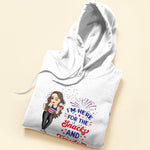 I'm Here For The Snacks And Freedom - Personalized Shirt
