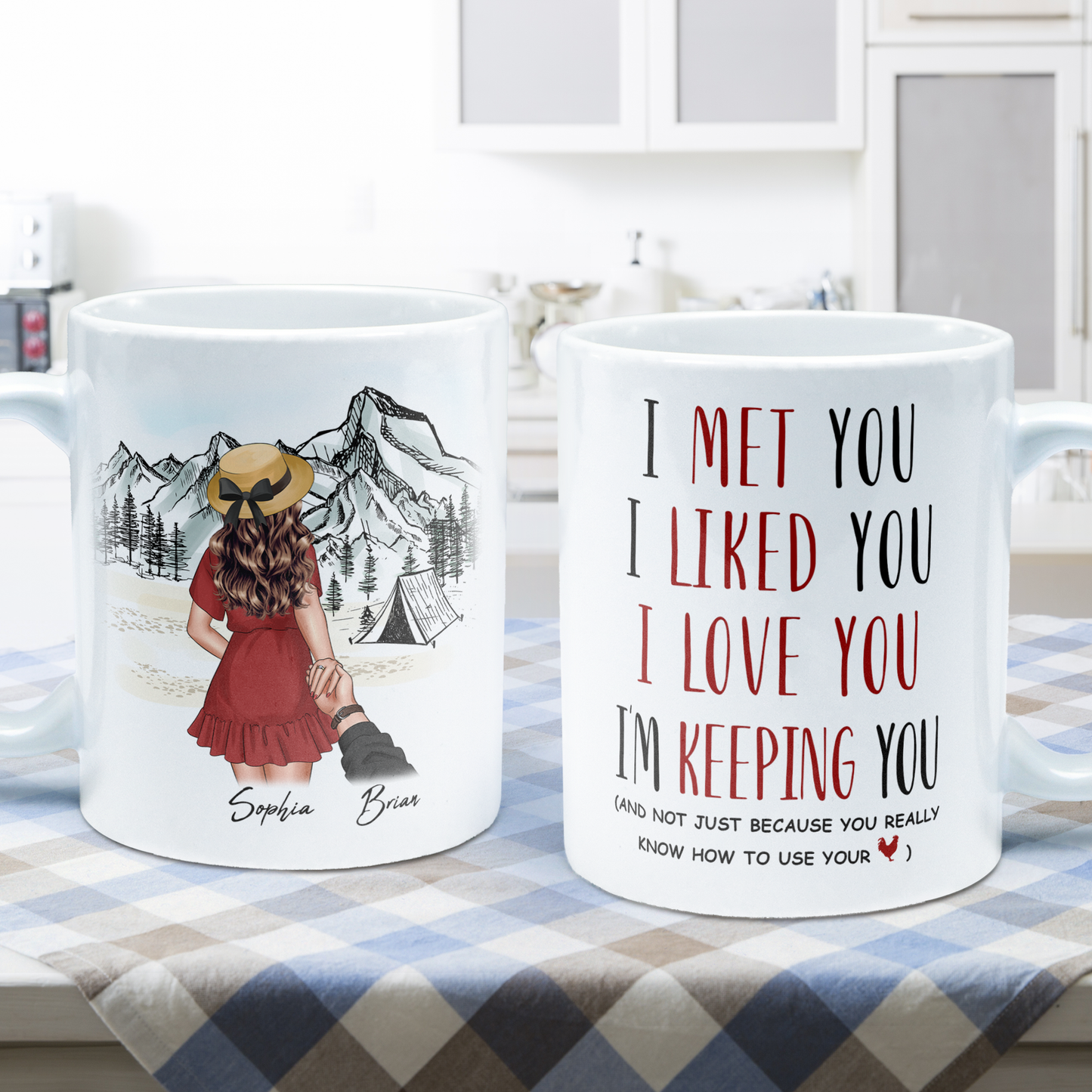 I'm Keeping You - Personalized Mug - Birthday, Valentine's Day Gift For Husband, Boyfriend, Funny Gift
