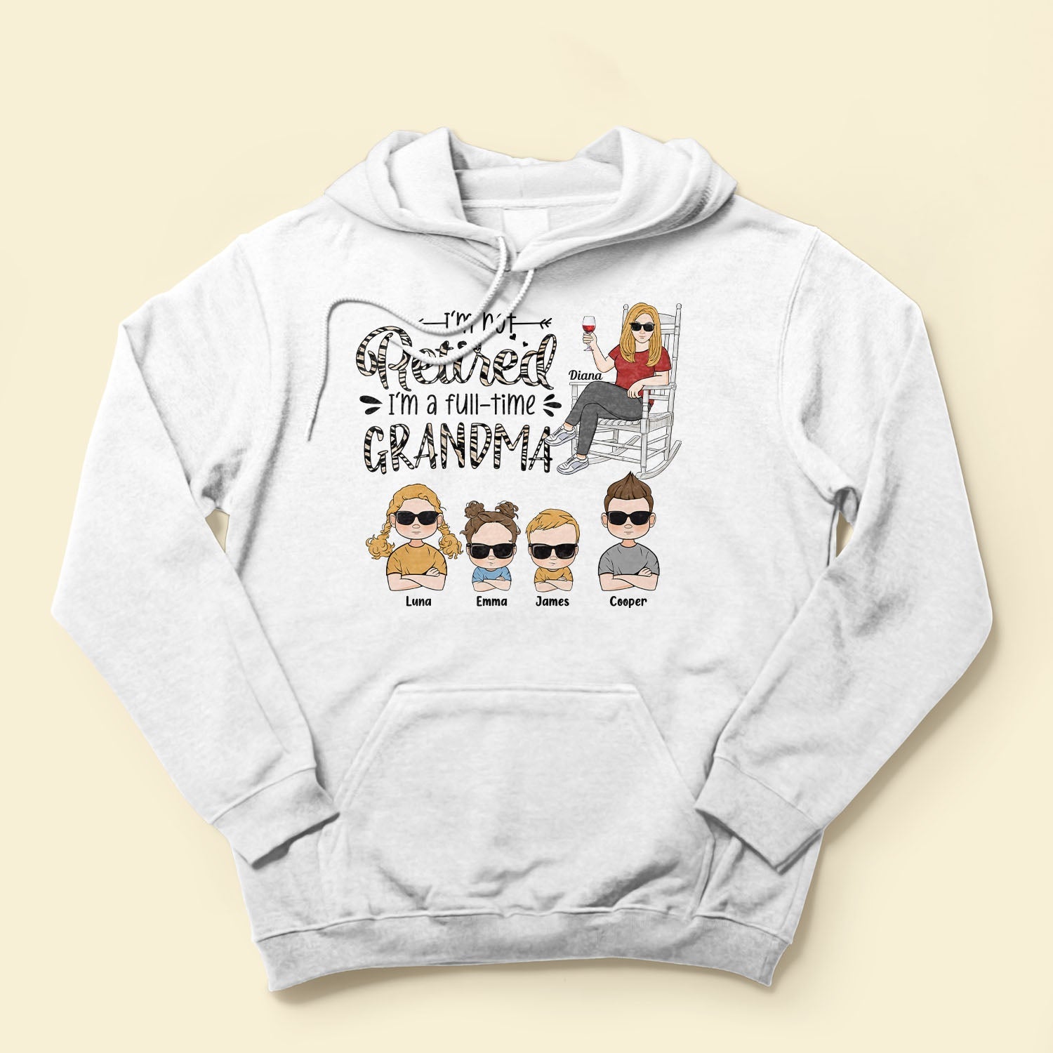 I'm Not Retired, I'm A Full-Time Grandma - Personalized Shirt
