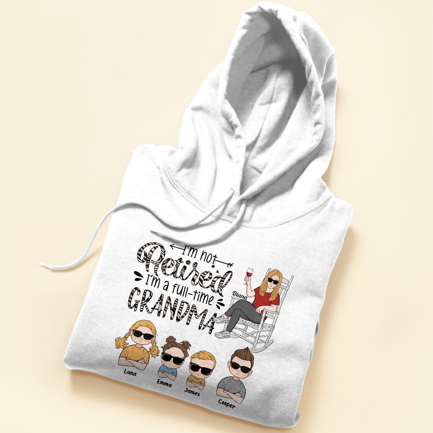 I'm Not Retired, I'm A Full-Time Grandma - Personalized Shirt