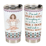 I'm Not Sugar & Spice- Personalized Tumbler Cup - Birthday, Motivational Gift For Yoga Instructor, Meditation, Inspirational Gift, Yoga Lover