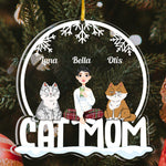 I'm Pet Mom/Dad - Personalized Snowdome Shaped Acrylic Ornament