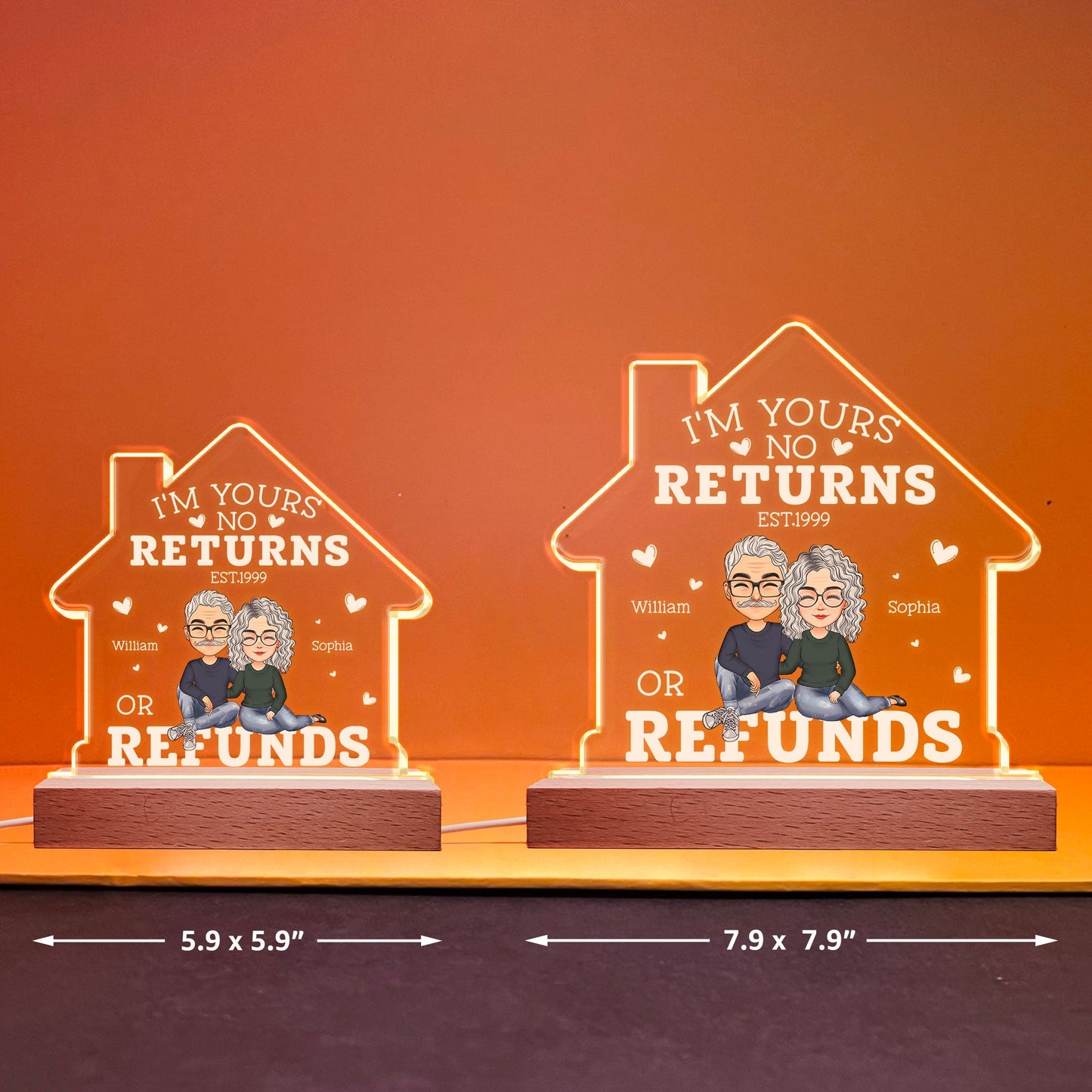 I'm Yours No Returns - Personalized LED Light