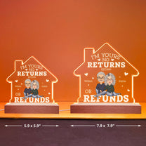 I'm Yours No Returns - Personalized LED Light