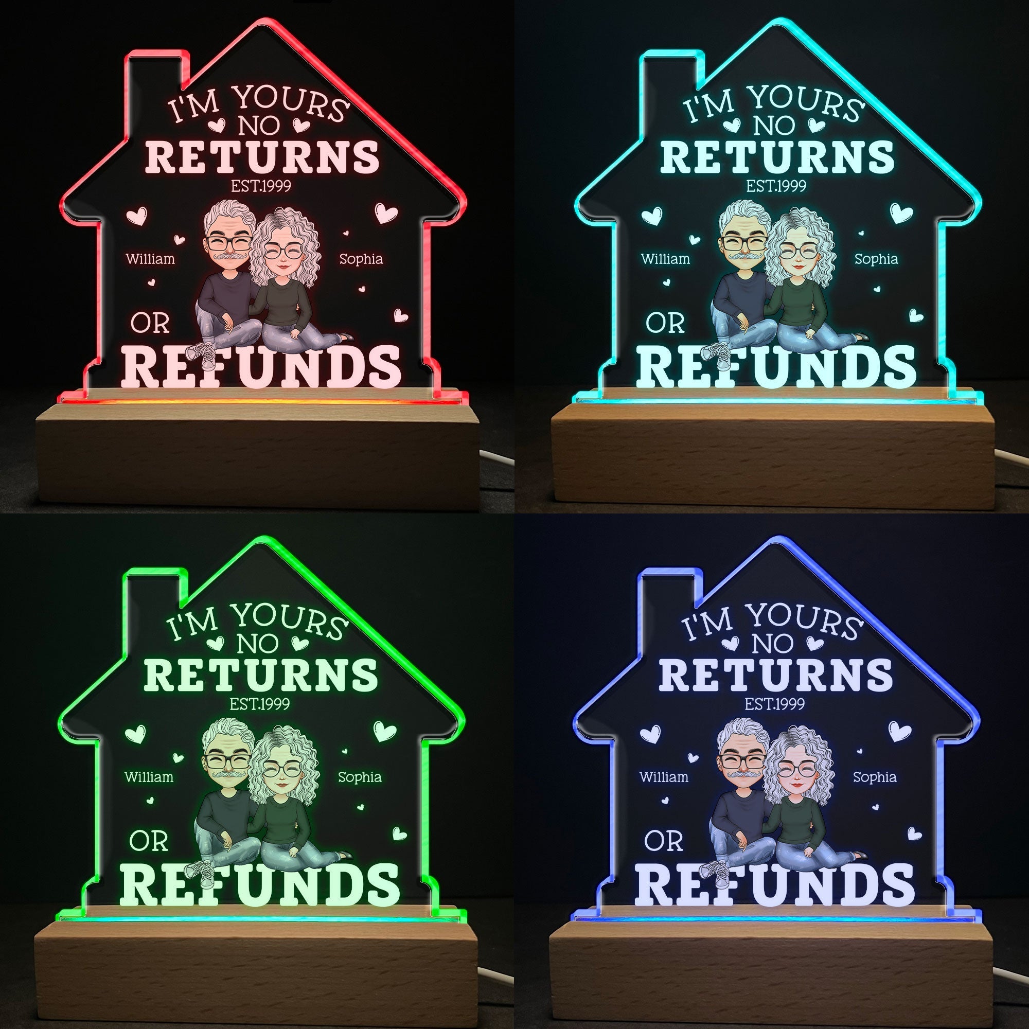 I'm Yours No Returns - Personalized LED Light