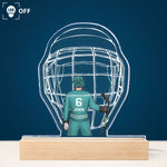 Ice Hockey Player - Personalized LED Light