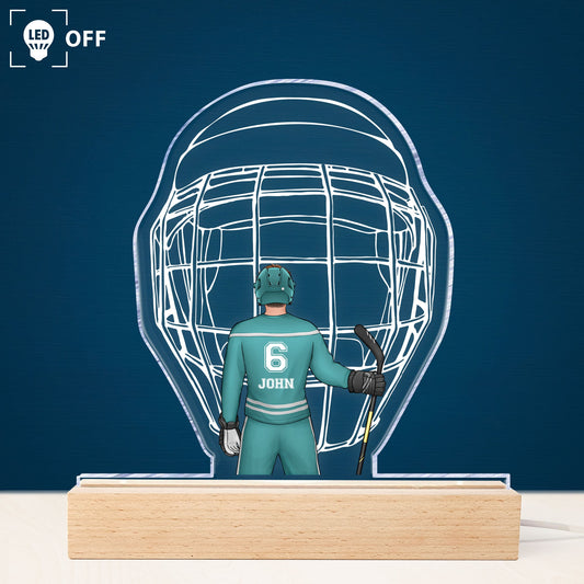 Ice Hockey Player - Personalized LED Light