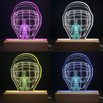 Ice Hockey Player - Personalized LED Light