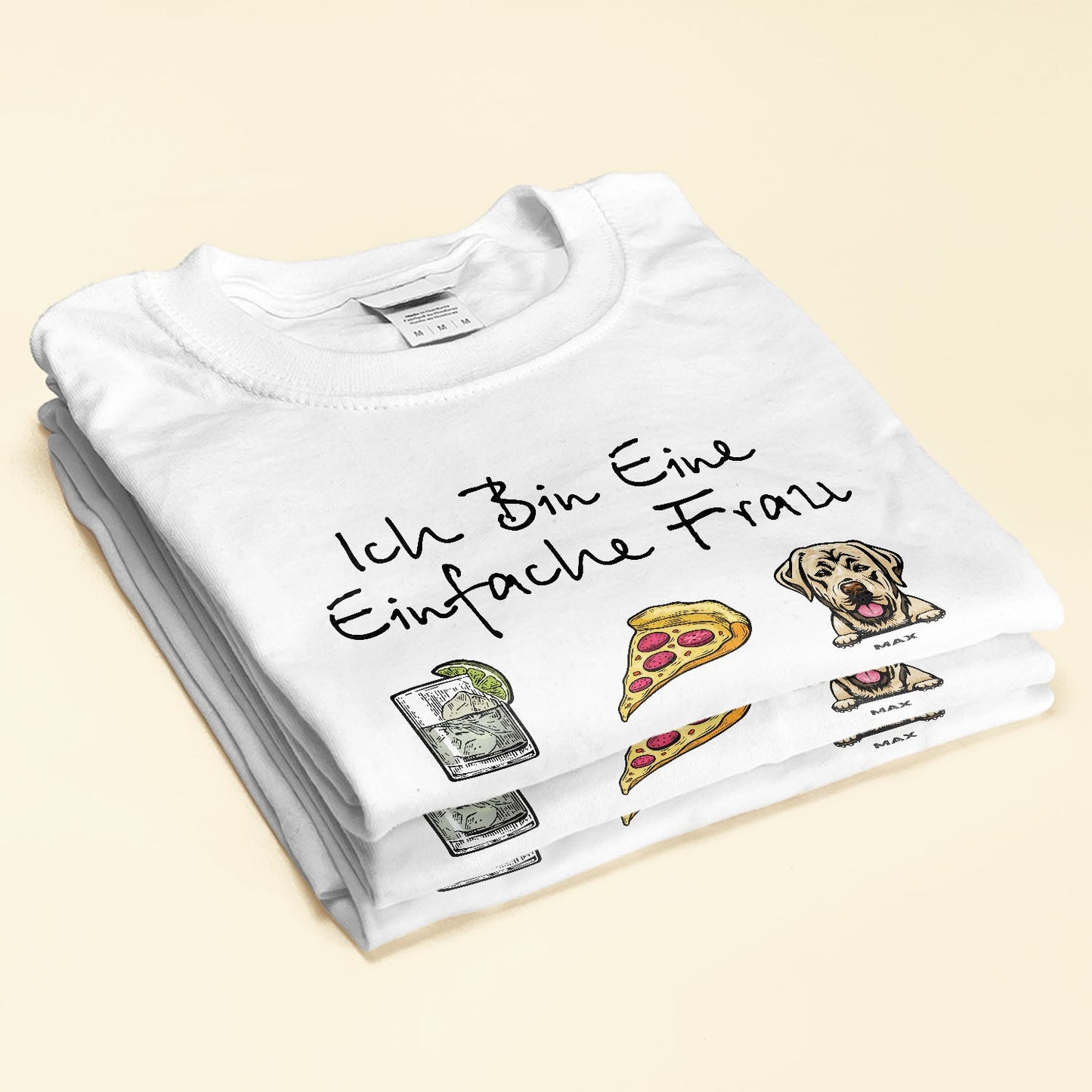 Ich Bin Eine Einfache Frau - Personalized Shirt - Gift For Dog Mom, Dog Lover