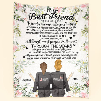 I'd Be Lost Without You - Personalized Friend Blanket