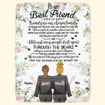I'd Be Lost Without You - Personalized Blanket - Birthday Friendship Gift For Besties, Best Friends, BFF