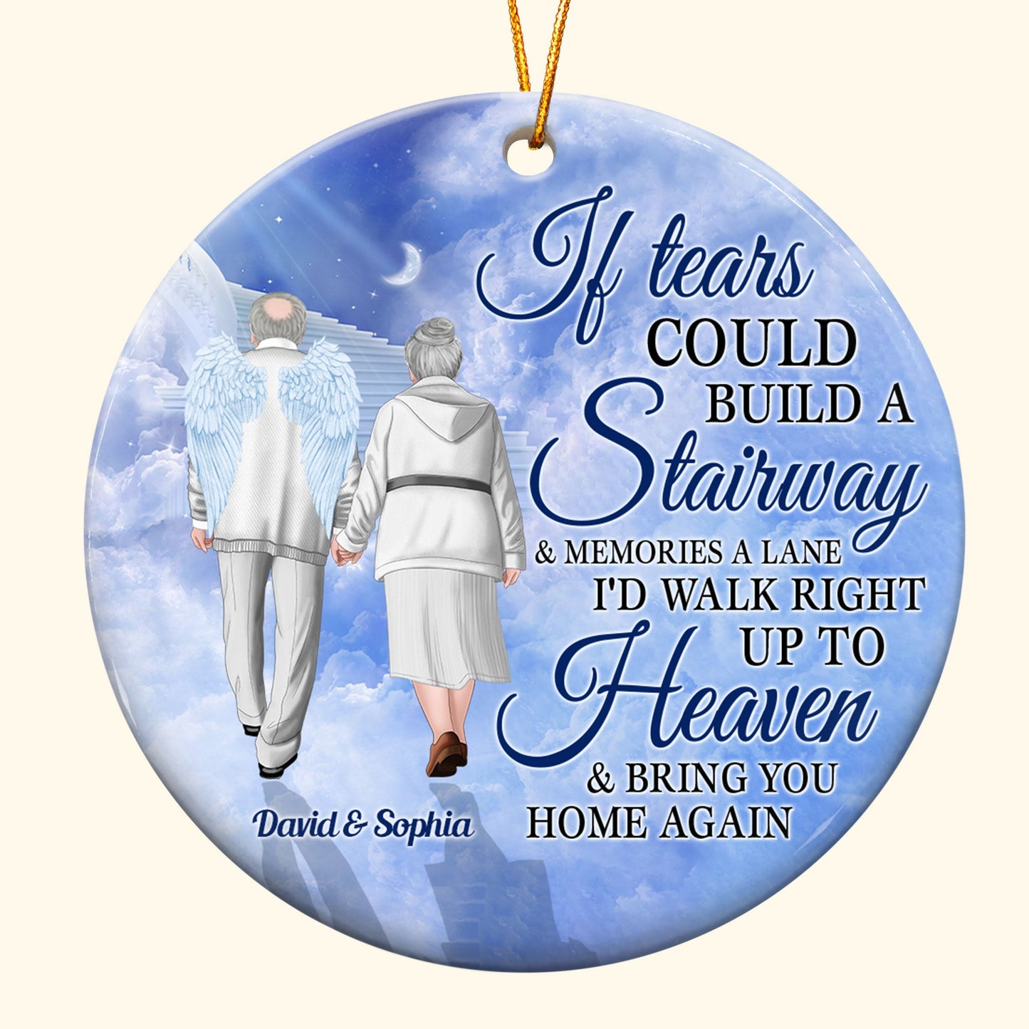 I'd Bring You Home Again - Personalized Ceramic Ornament - Memorial, Heartwarming Gift For Family Members, Dad, Mom, Life Partner, Memorial Gift