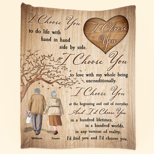 I'd Find You And I'd Choose You - Personalized Blanket