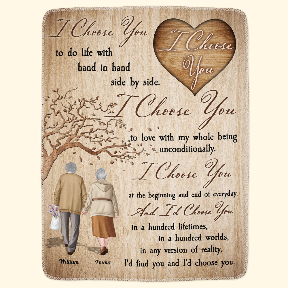 I'd Find You And I'd Choose You - Personalized Blanket