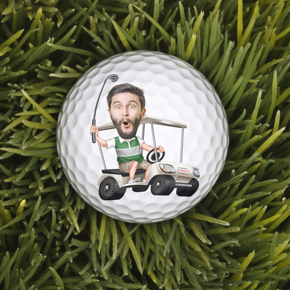 If Found Please Hit Better Than Custom Name Did Funny - Personalized Photo Golf Ball