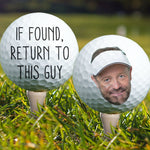 If Found, Return To This Guy Funny Gift For Golfers - Personalized Golf Ball