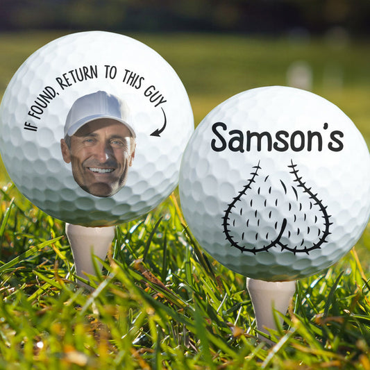 If Found, Return To This Guy Funny Golfer - Personalized Golf Ball