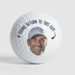 If Found, Return To This Guy Funny Golfer - Personalized Golf Ball