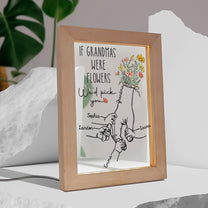 If Grandmas Were Flowers - Personalized Frame Lamp