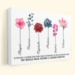 If We Had A Flower For Every Time We Thought Of Our Love For You - Personalized Poster/Wrapped Canvas - Birthday, Mother's Day Gift For Mom, Grandma, Auntie