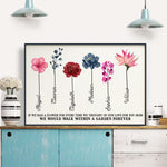 If We Had A Flower For Every Time We Thought Of Our Love For You - Personalized Poster/Wrapped Canvas - Birthday, Mother's Day Gift For Mom, Grandma, Auntie