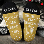 If You Can Read This I'm Reading - Personalized Crew Socks