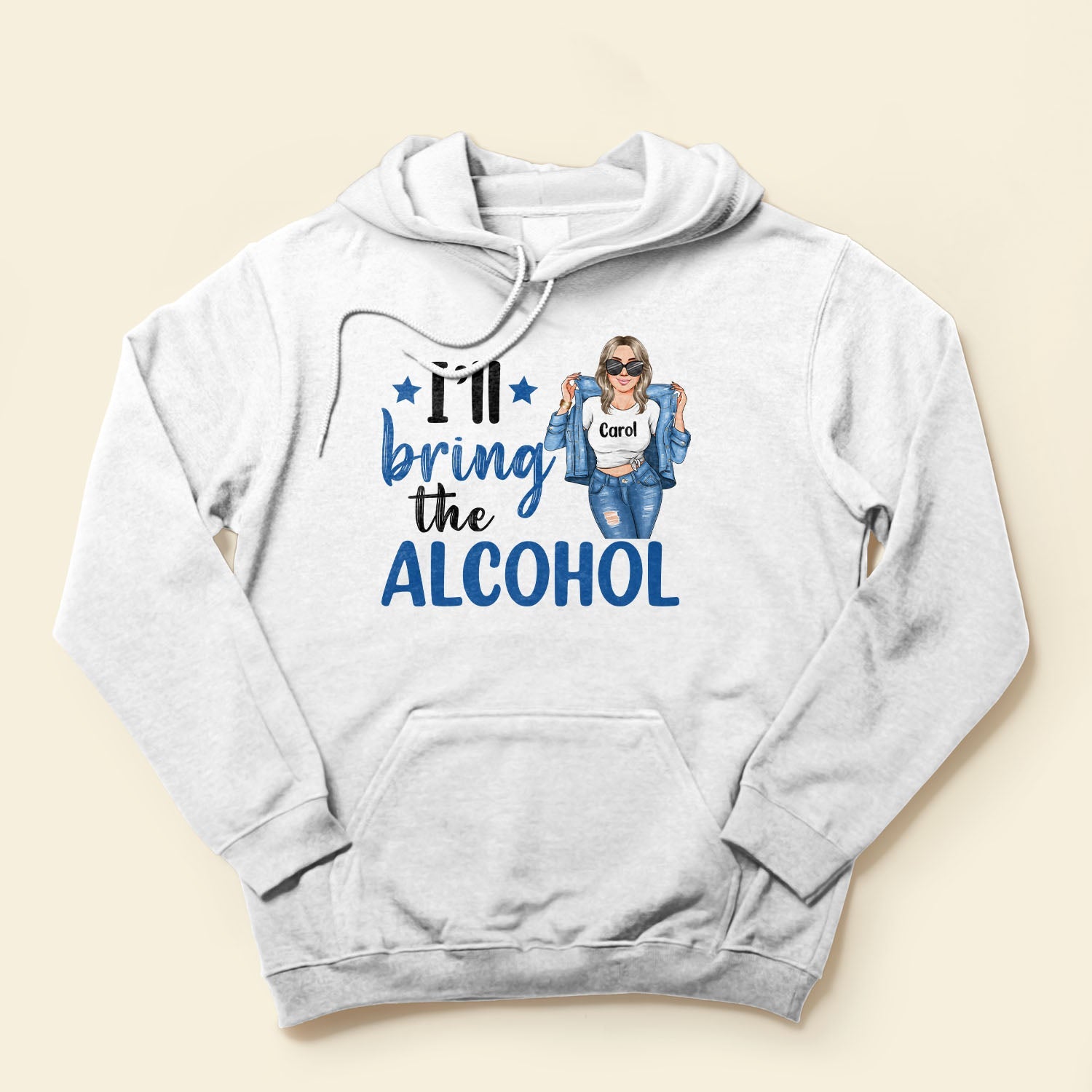 I'll Bring The Alibi - Personalized Shirt - Gift For Friends - Denim Girl