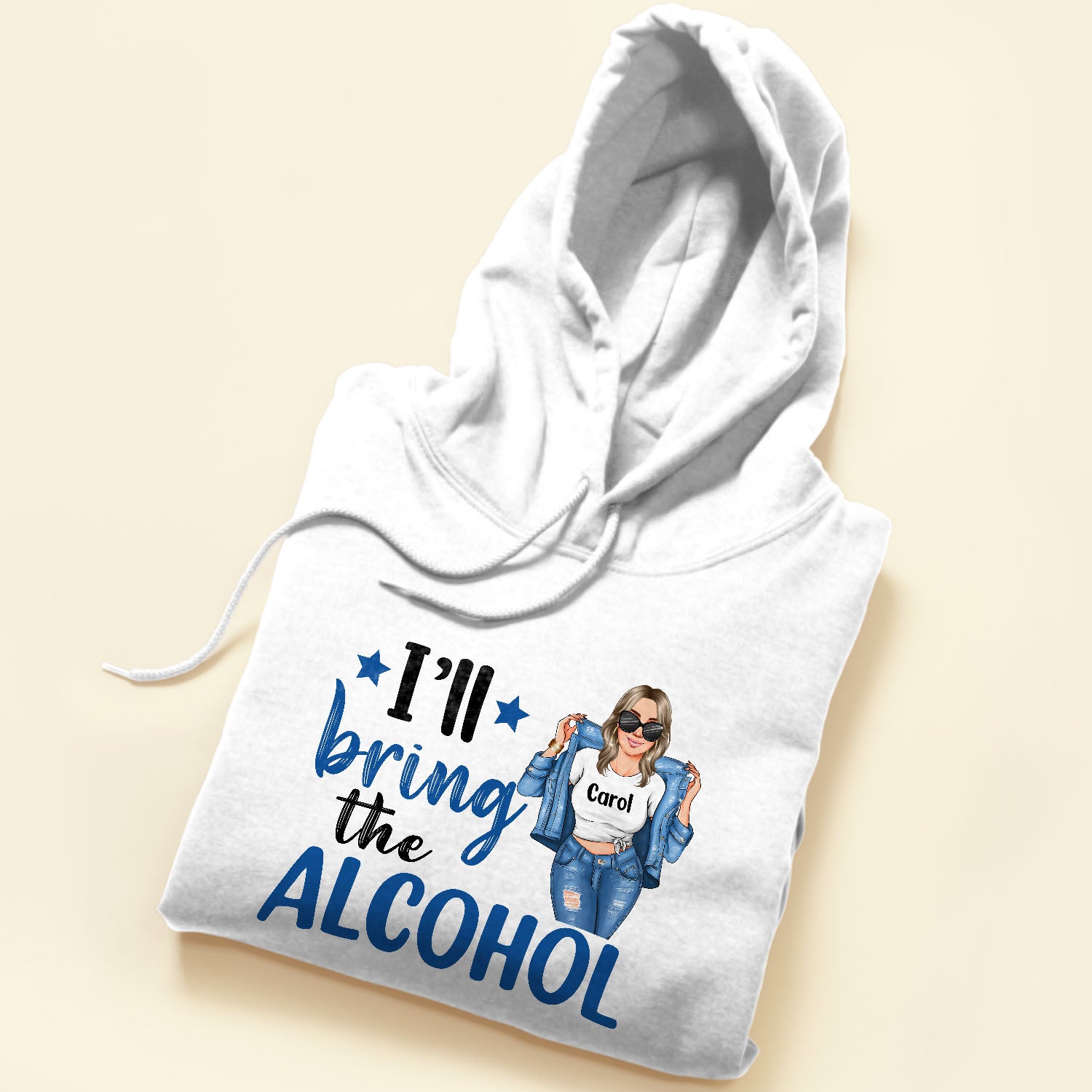 I'll Bring The Alibi - Personalized Shirt - Gift For Friends - Denim Girl