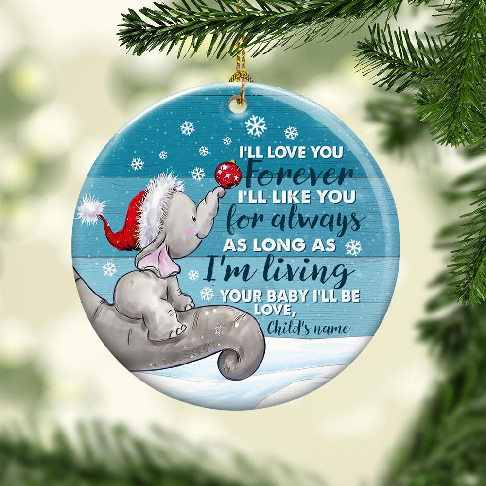 I'll Love You Forever - Personalized Car Ornament - Christmas Gift For Mother