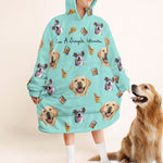 I'm A Simple Woman Ver 2 - Personalized Oversized Blanket Hoodie - Birthday Mother's Day Gift For Dog Mom, Cat Mom
